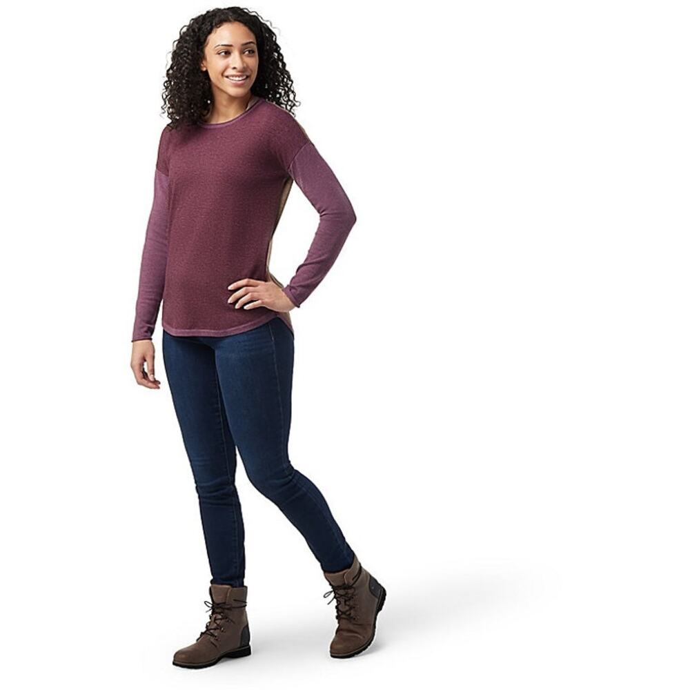 New Smartwool Shadow Pine Color Block Sweater